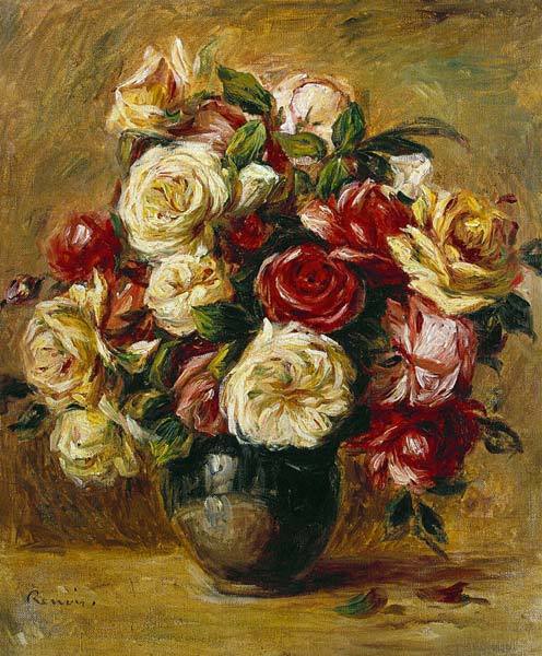 Bouquet of Roses - Pierre-Auguste Renoir