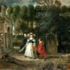 Rubens dans son jardin avec Hélène Fourment - Peter Paul Rubens - Reproductions de tableaux et peintures haut de gamme