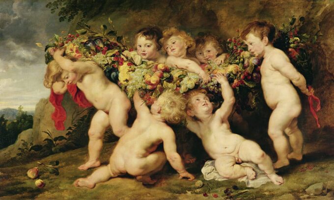 The Garland of Fruit (Snyders) - Peter Paul Rubens