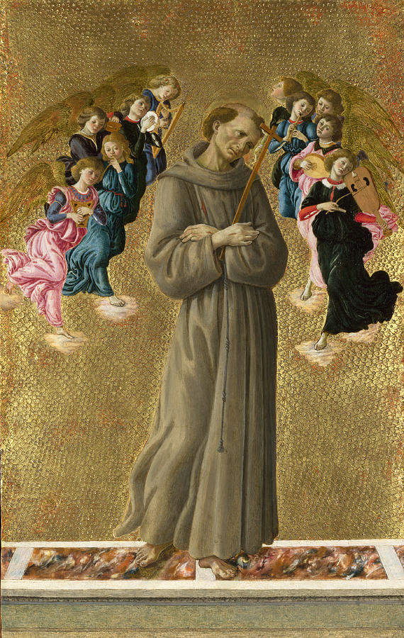 Saint Francis of Assisi with Angels - Sandro Botticelli