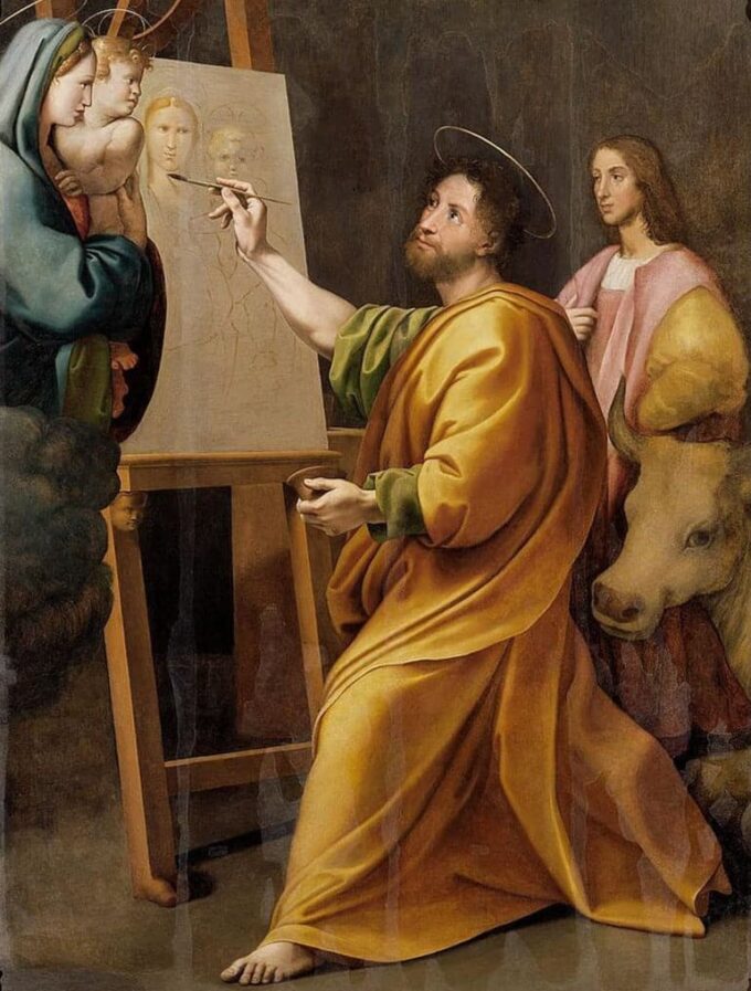 Saint Luke painting the Virgin - Raphael (painter)