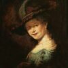 Saskia van Uijlenburgh en tant que jeune fille - Rembrandt van Rijn - Reproductions de tableaux et peintures haut de gamme