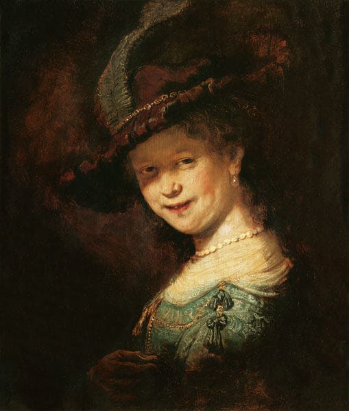 Saskia van Uijlenburgh as a Young Girl - Rembrandt van Rijn