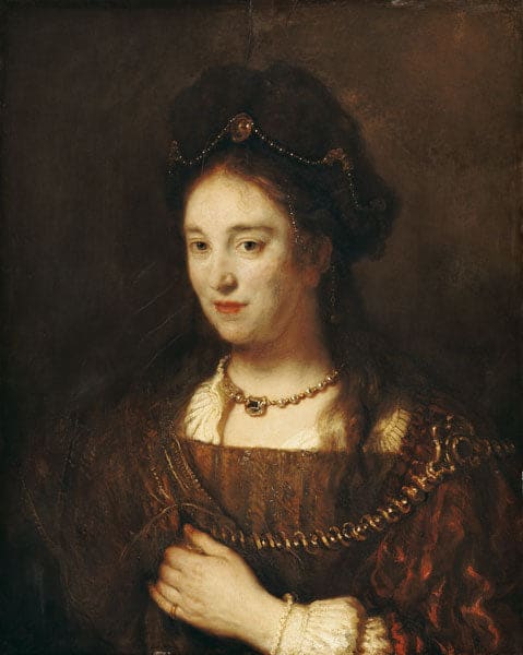 Rembrandt's wife Saskia - Rembrandt van Rijn