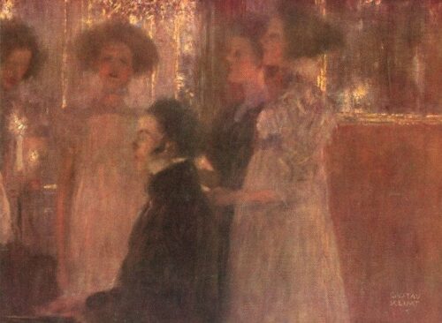 Schubert au piano I - Gustav Klimt - Reproductions de tableaux et peintures haut de gamme