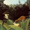 Scout attaqué par un tigre - Henri Rousseau - Reproductions de tableaux et peintures haut de gamme