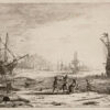 Seaport with a big tower - Claude Lorrain - Reproductions de tableaux et peintures haut de gamme