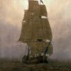 Segelschiff im Nebel - Caspar David Friedrich - Reproductions de tableaux et peintures haut de gamme