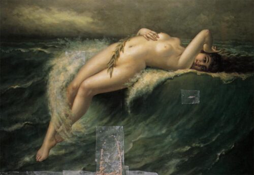 Emportée Par La Crête De La Vague - Guillaume Seignac - Reproductions de tableaux et peintures haut de gamme