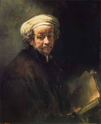 Self-portrait as Paul - Rembrandt van Rijn