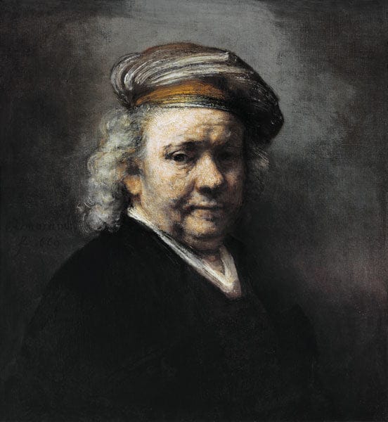 Self-portrait V - Rembrandt van Rijn