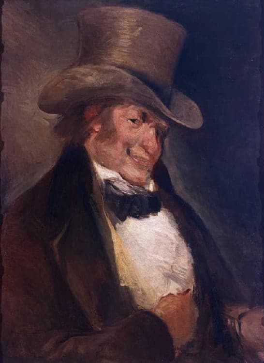 Self-portrait with top hat - Francisco de Goya