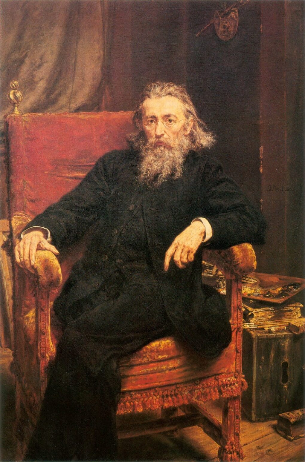 Self-portrait - Jan Matejko - Reproductions de tableaux et peintures haut de gamme