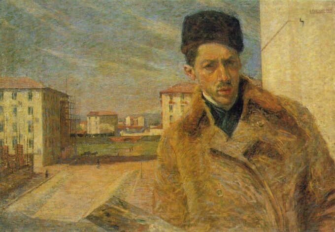 Autoportrait d'Umberto Boccioni - Reproductions de tableaux et peintures haut de gamme