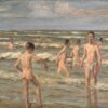 Baignade des garçons - Max Liebermann - Reproductions de tableaux et peintures haut de gamme