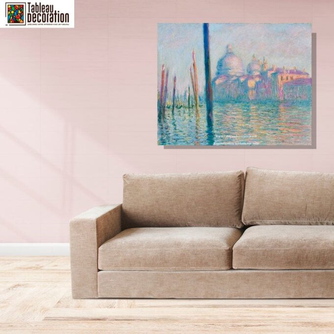 Le Grand Canal - Tableau Monet Venise - Reproductions de tableaux et peintures haut de gamme