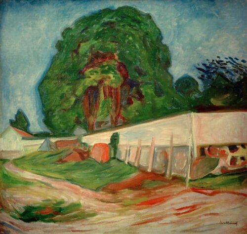 Nuit d'été à Aasgaardstrand - Edvard Munch - Reproductions de tableaux et peintures haut de gamme