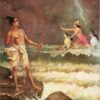 Sri Rama Vanquishing the Sea - Raja Ravi Varma - Reproductions de tableaux et peintures haut de gamme