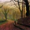 Stapleton Park près de Pontefract Sun - John atkinson grimshaw - Reproductions de tableaux et peintures haut de gamme