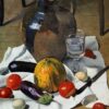 Nature morte avec une grande cruche en faïence - Félix Edouard Vallotton - Reproductions de tableaux et peintures haut de gamme