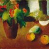 Nature morte avec bégonias - August Macke - Reproductions de tableaux et peintures haut de gamme