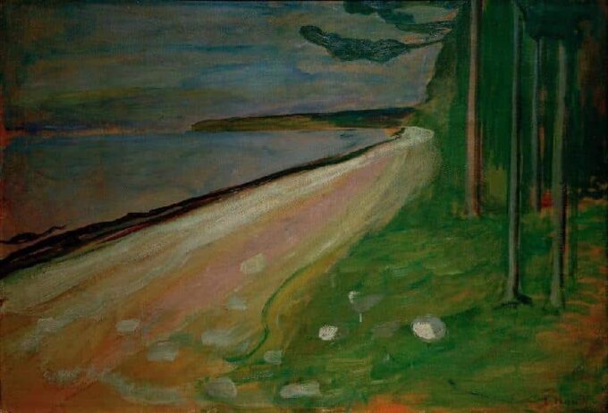 Plage près de Asgardstrand - Edvard Munch - Reproductions de tableaux et peintures haut de gamme