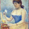 Étude pour "Jeune femme se poudrant" - Georges Seurat - Reproductions de tableaux et peintures haut de gamme