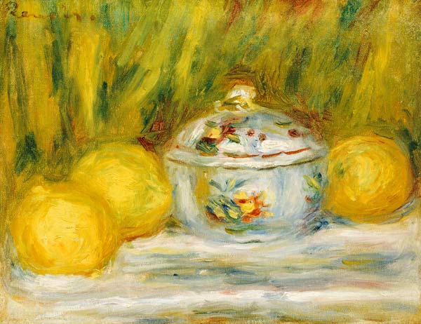 Sugar bowl and lemons - Pierre-Auguste Renoir