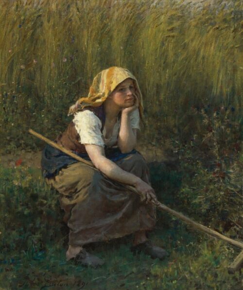 Été - Jules Breton - Reproductions de tableaux et peintures haut de gamme