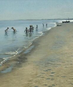 Journée d'été sur la plage sud de Skagen - Peder Severin Kroyer - Reproductions de tableaux et peintures haut de gamme