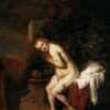 Susanne dans le bain - Rembrandt van Rijn - Reproductions de tableaux et peintures haut de gamme