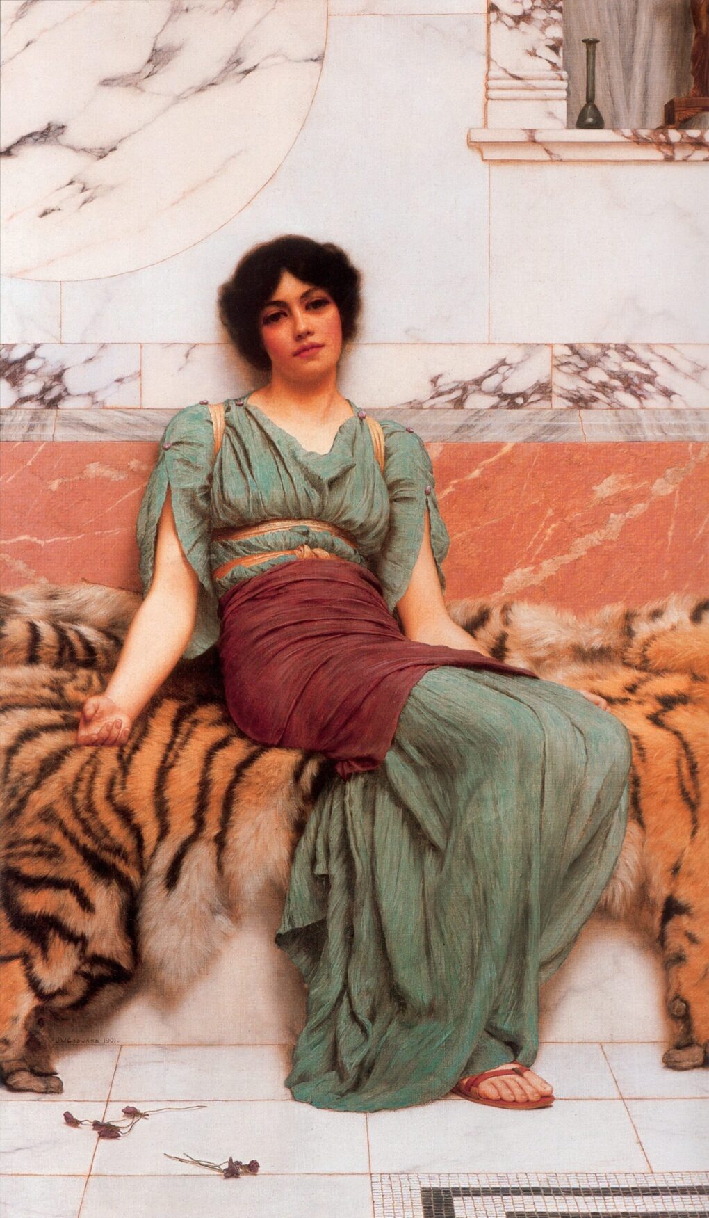 Doux rêves - John William Godward - Reproductions de tableaux et peintures haut de gamme