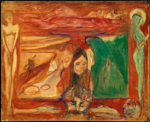 Étude symbolique - Edvard Munch - Reproductions de tableaux et peintures haut de gamme