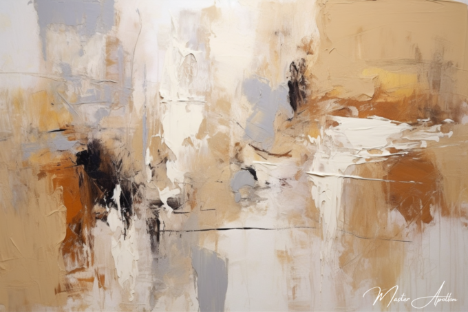 Contemporary abstract beige lola painting