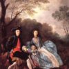 L'artiste avec sa femme et sa fille - Thomas Gainsborough - Reproductions de tableaux et peintures haut de gamme