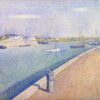 Le canal de Gravelines, Petit Fort Philippe - Georges Seurat - Reproductions de tableaux et peintures haut de gamme