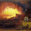 La destruction de Sodome et Gomorrhe - John Martin - Reproductions de tableaux et peintures haut de gamme