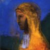 La druidesse - Odilon redon - Reproductions de tableaux et peintures haut de gamme