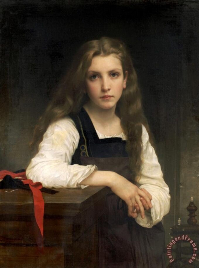 The Spinner at the Fair - William Bouguereau