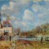 Inondation à Port Marly - Alfred Sisley - Reproductions de tableaux et peintures haut de gamme