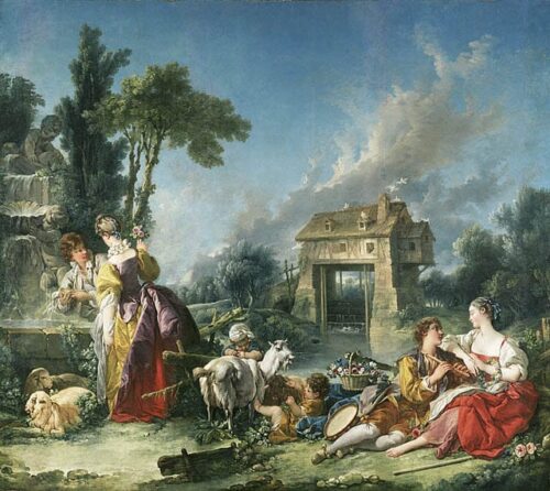 The Fountain of Love - François Boucher - Reproductions de tableaux et peintures haut de gamme