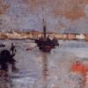 The Grand Canal, Venice - John Henry Twachtman - Reproductions de tableaux et peintures haut de gamme