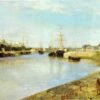 The Harbor at Lorient - Berthe Morisot - Reproductions de tableaux et peintures haut de gamme