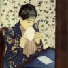 La lettre - Mary Cassatt - Reproductions de tableaux et peintures haut de gamme