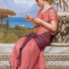 La lettre d'amour - John William Godward - Reproductions de tableaux et peintures haut de gamme