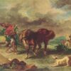 Marocain et cheval - Eugène Delacroix - Reproductions de tableaux et peintures haut de gamme