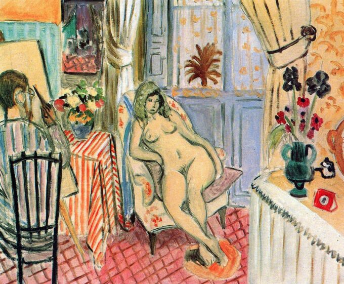 The painter and his model Interior Studio - Matisse