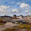 Le port de Trouville, à marée basse - Eugène Boudin - Reproductions de tableaux et peintures haut de gamme