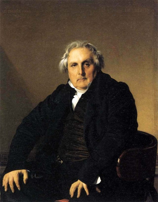 Portrait of the French journalist Louis-François Bertin - Jean-Auguste-Dominique Ingres