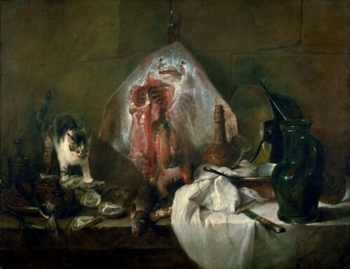 Le rayon ou, l'intérieur de la cuisine - Jean Siméon Chardin - Reproductions de tableaux et peintures haut de gamme